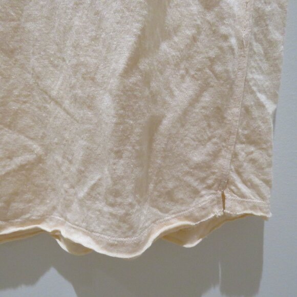 FRAME Easy True Linen Short Sleeve Slub Knit T-Shirt Light Peach Orange Casual - Picture 6 of 14